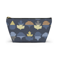 Frond Accessory Pouch w T-bottom in Indigo